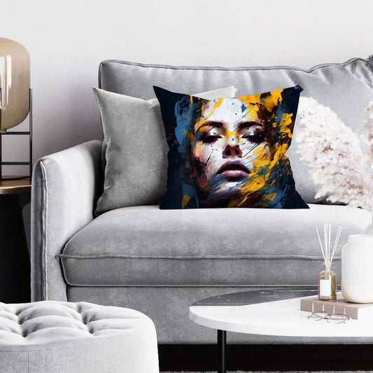 Sensual Tornado Abstract Pillow | Bedroom Shapes Home Decor