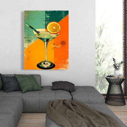 The Drink Canvas | Contemporary Kitchen Decor Wall Art