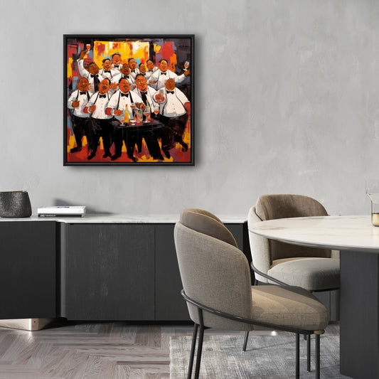 The Good Evening Yellow Canvas | American Kitchen Decor