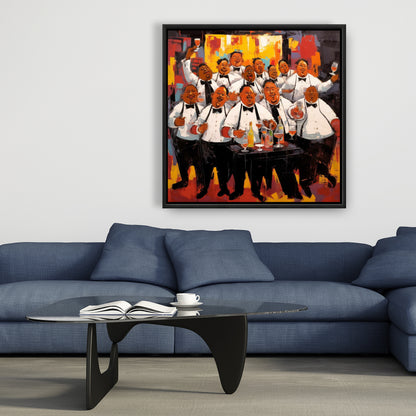 The Good Evening Yellow Canvas | American Kitchen Decor