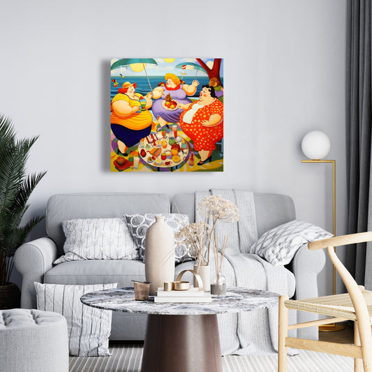 The Picnic Food Gastronomy Bedroom Canvas - Home Decor Art