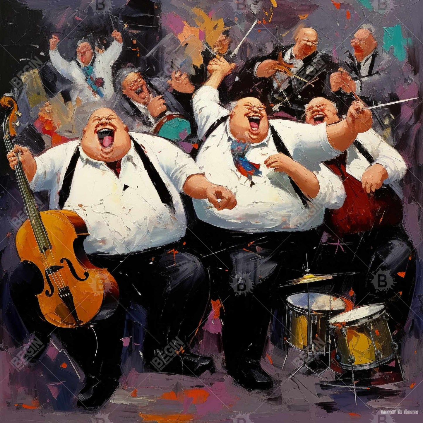 "Loud Noise Instrument Canvas | Musical Bedroom Wall Art"