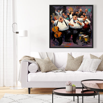 "Loud Noise Instrument Canvas | Musical Bedroom Wall Art"