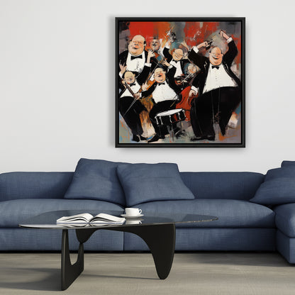 Lively Dance Musical Instrument Canvas | Contemporary Wall Art