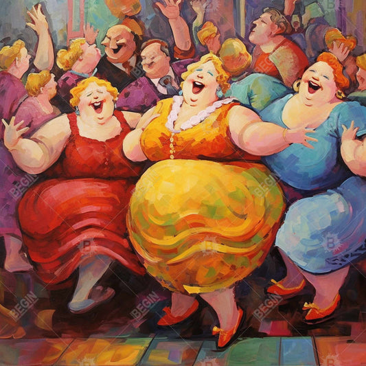 Live Dance Canvas Art - Blue Bedroom Decor | Instrument Theme