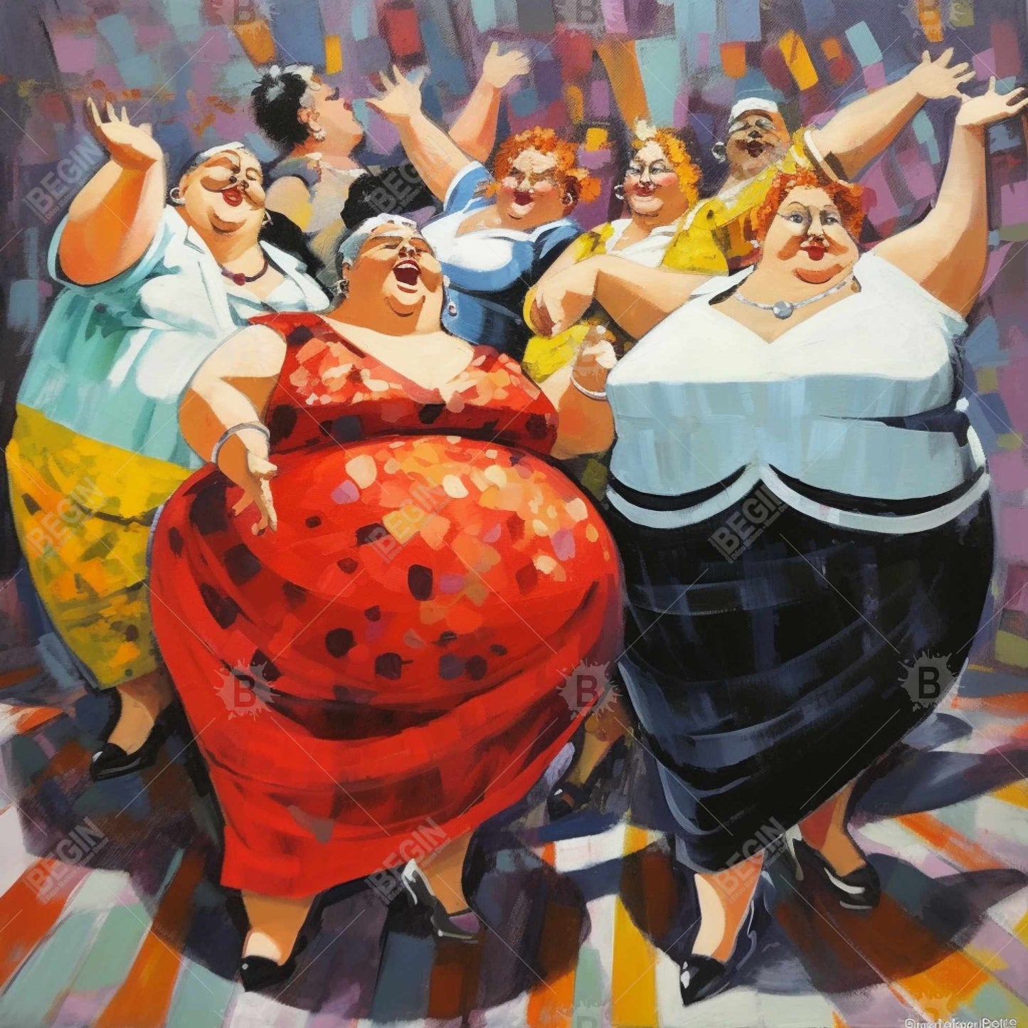 Blue Instrument Bedroom Canvas - The Cheerful Women Decor