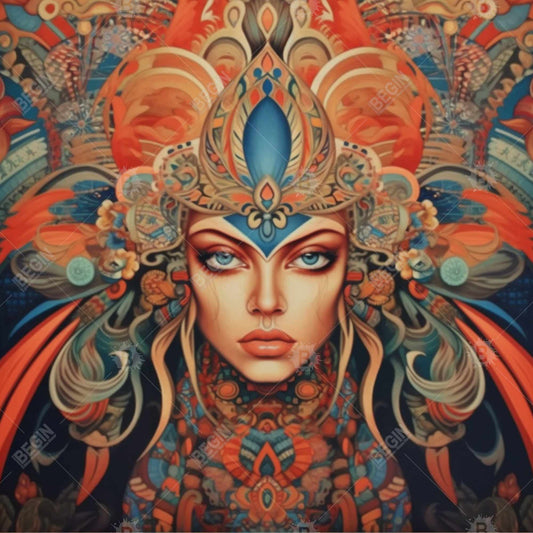 Toile abstraite représentant une déesse antique – Décoration d'intérieur moderne