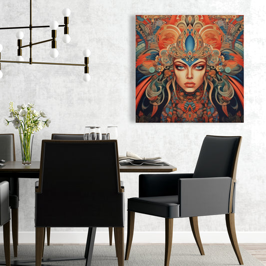 Ancient Goddess Abstract Canvas - Modern Home Decor Art