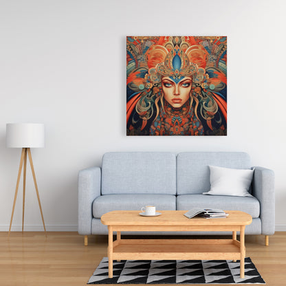 Ancient Goddess Abstract Canvas - Modern Home Decor Art