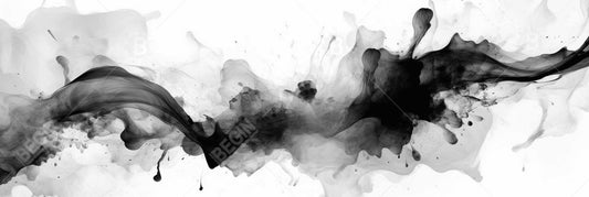 L'obscurité incarnée | Toile décorative minimaliste abstraite blanche