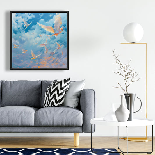 The Flight Animals Contemporary Bedroom Canvas | Home Decor