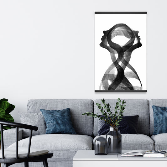 Mental Fusion White Magnetic Stick Canvas | Home Decor Art