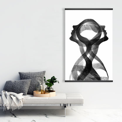 Mental Fusion White Magnetic Stick Canvas | Home Decor Art