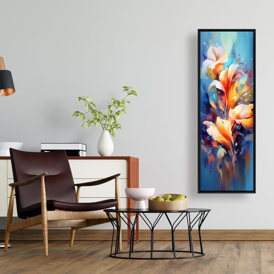 Flowery Explosion Canvas - Contemporary Floral Bedroom Decor