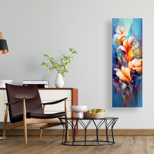 Flowery Explosion Canvas - Abstract Flowers Bedroom Decor