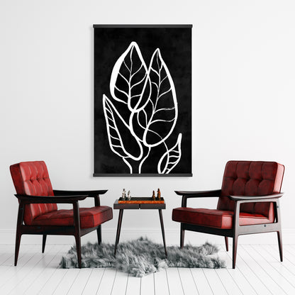 Minimalist Leaves Bedroom Canvas | Magnetic Stick Home Decor