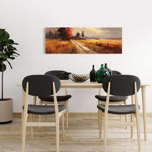 Toile « Pluie qui approche » pour salon | Décoration murale