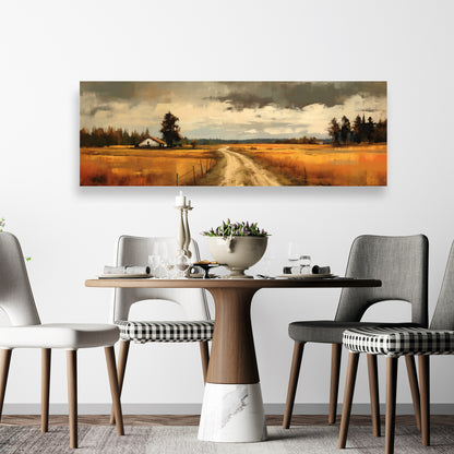 Imminent Storm Trees Canvas | Illustrative Landscape Decor