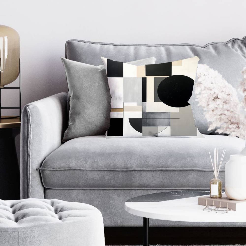 Bedroom Shapes Minimalist Pillow - No Subject Home Decor