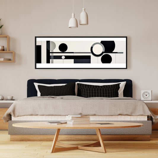 Balance Framed Canvas | Patterns Shapes Bedroom Decor Wall Art