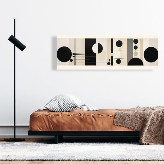 White Abstract Minimalist Canvas - Lowering | Home Decor Art