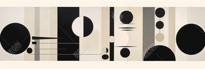 Lowering Minimalist Framed Canvas | Shapes Livingroom Decor