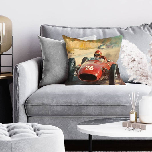 Number 26 Livingroom Transport Brown Pillow | Home Decor