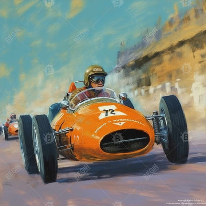 Toile « Dépassement » | Loisirs contemporains, décoration encadrée bleue