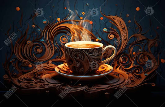 Coffee Trance Indoor Outdoor Door Mat - Home Decor Accessory