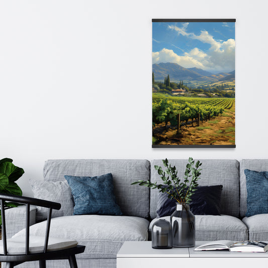 Blue Landscapes Trees Canvas | Exotic Farm Home Decor