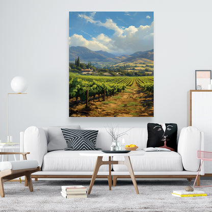 Toile « Ferme exotique » | Décoration murale contemporaine pour chambre à coucher