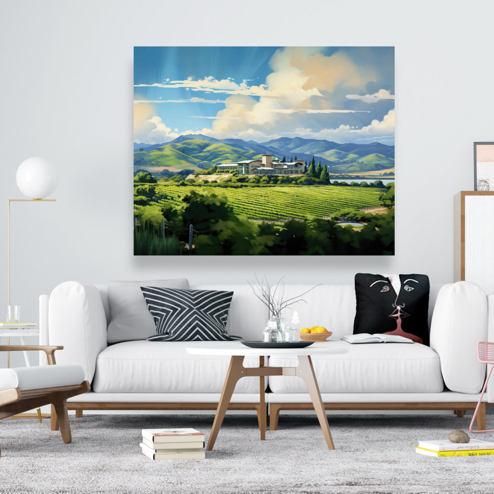 Peaceful Day | Contemporary Bedroom Canvas | Home Decor Art