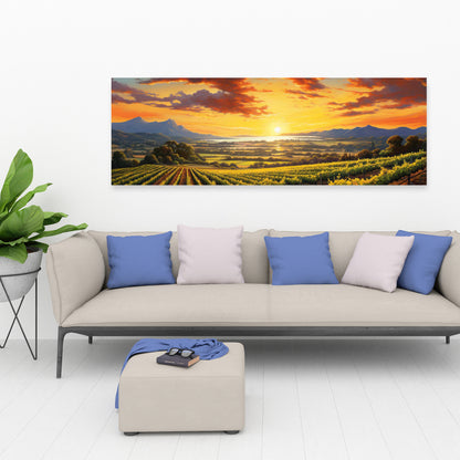 Time to Sleep Green Landscapes Bedroom Canvas | Home Decor