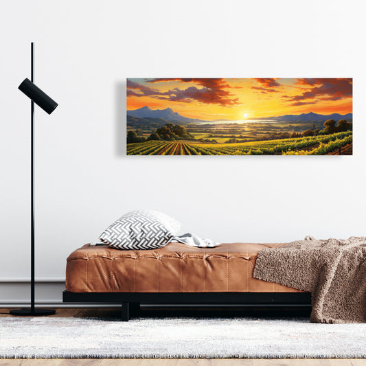 Time to Sleep Green Landscapes Bedroom Canvas | Home Decor
