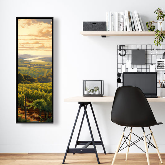 Toile encadrée Paysage contemporain au crépuscule calme - Décoration de chambre