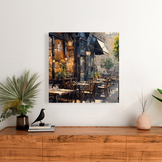 Street Corner Cafe Canvas | American Gastronomy Bedroom Decor