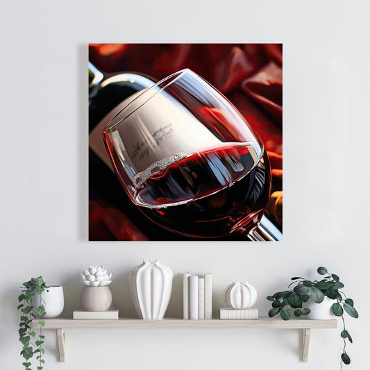 Gastronomy Kitchen Canvas - Over the Bottle Home Decor Art