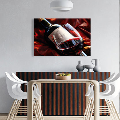Gastronomy Kitchen Canvas - Over the Bottle Home Decor Art