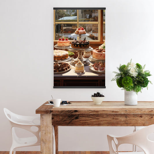Feast White Magnetic Stick Canvas | Home Decor Gastronomy Art