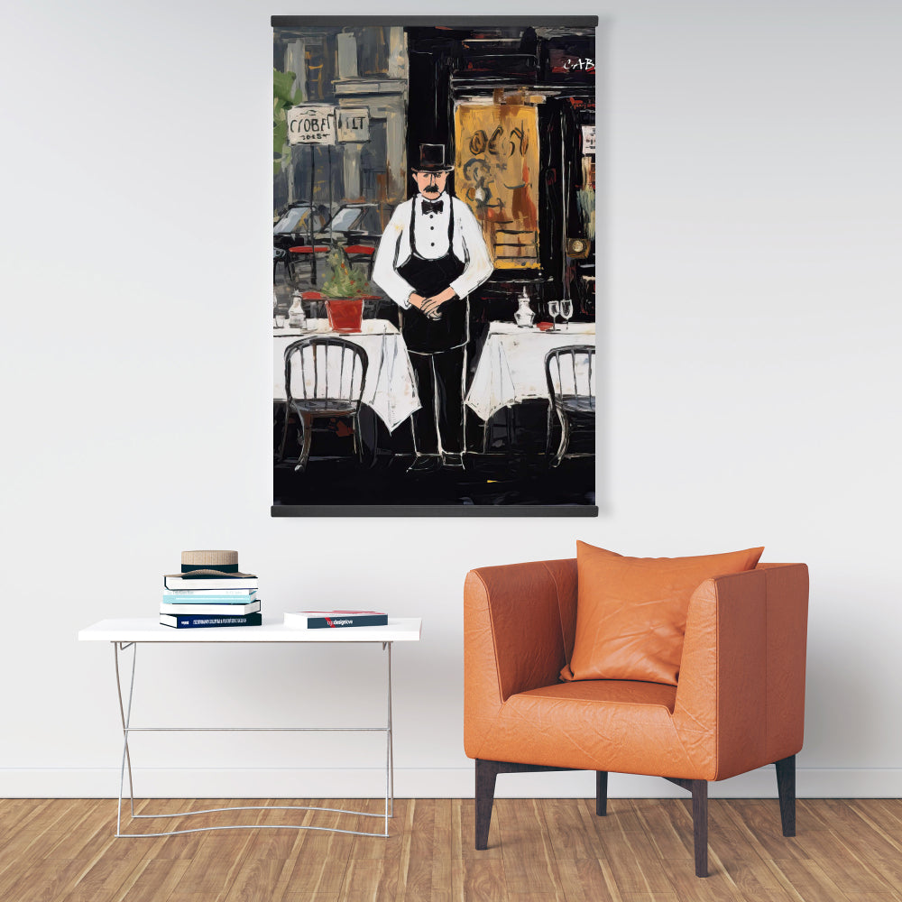 The Cabaret Street Scenery White Building Magnetic Canvas Decor
