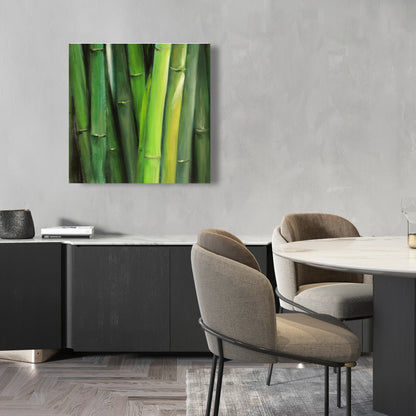 Toile de bambou – Décoration de chambre botanique | Art floral