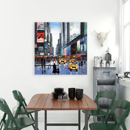 Peak Hour Blue Canvas | Building Cities Home Decor Wall Art
