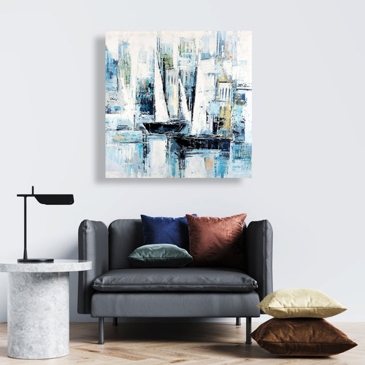Industrial Boat Coastal Canvas | Home Decor Wall Art