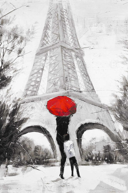 Sweet Moment Canvas - Gray Contemporary Street Scenery Decor