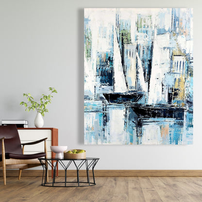 Industrial Boat Coastal Canvas | Home Decor Wall Art