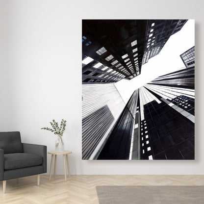 Low-angle City View Canvas | Contemporary Bedroom Decor