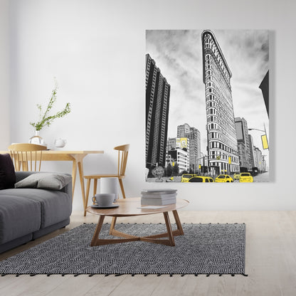 Flatiron Building to NYC Canvas | Home Decor City Outline