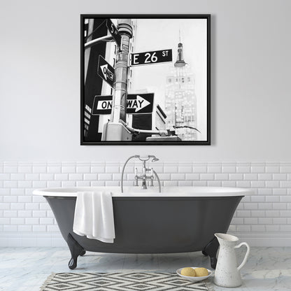 Toile de panneaux de signalisation de New York | Décoration murale