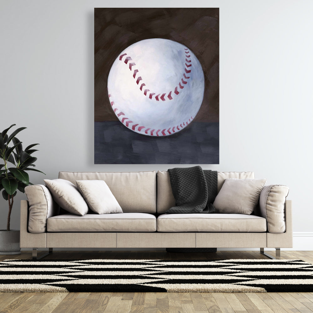 Toile nature morte de baseball | Décoration d'intérieur