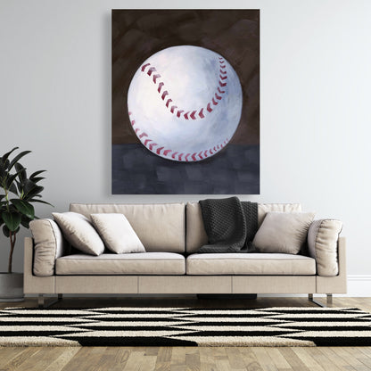 Toile nature morte de baseball | Décoration d'intérieur